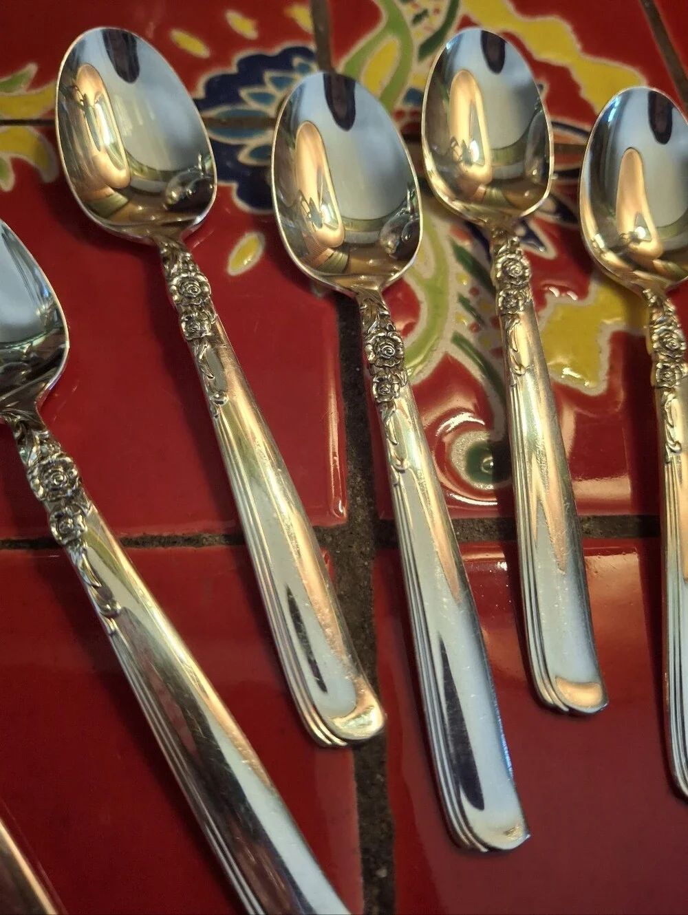 Prestige Silverplate GAY ADVENTURE DEMITASSE SPOONS, 4.5